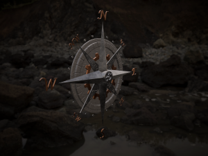 compass rose 3D-Modell