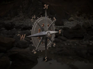 compass rose 3D Model