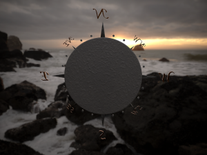 compass rose 3D-Modell