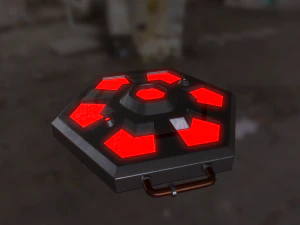 राक्षसी विज्ञान कथा कटाना पीबीआर 3D मॉडल