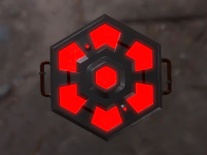 राक्षसी विज्ञान कथा कटाना पीबीआर 3D मॉडल