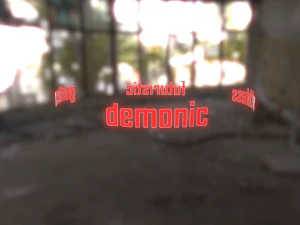 राक्षसी विज्ञान कथा कटाना पीबीआर 3D मॉडल