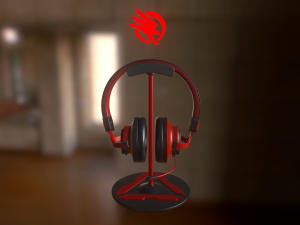 gaming headphones Model 3D