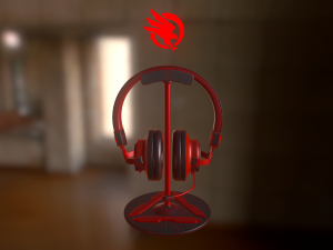 gaming headphones Model 3D