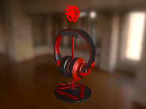 gaming headphones Model 3D
