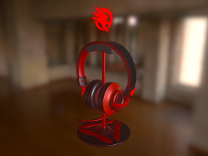 gaming headphones Model 3D