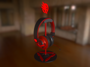 gaming headphones Model 3D