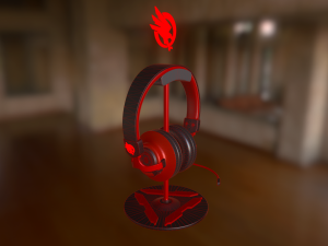 gaming headphones Model 3D