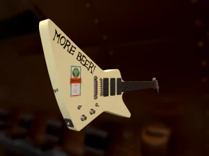 gibson explorador 1984 Modelo 3D