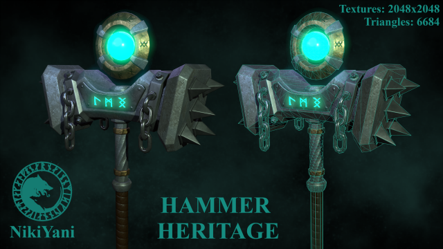 hammer heritage 3Dモデル .c4d .max .obj .3ds .fbx .stl .blend 