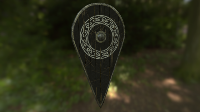 knights shield 3D 模型 .c4d .max .obj .3ds .fbx .stl .blend 