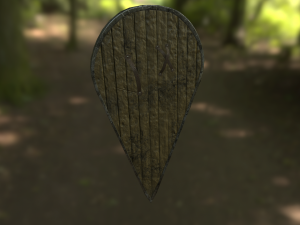 knights shield 3D 模型