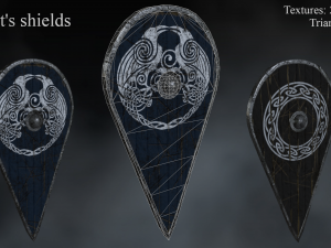 knights shield 3D 模型