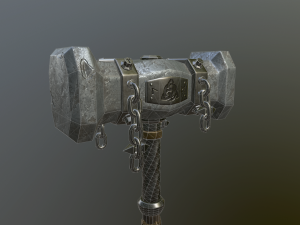 medieval ancient hammer 3D Model
