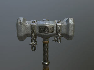 medieval ancient hammer 3D Model