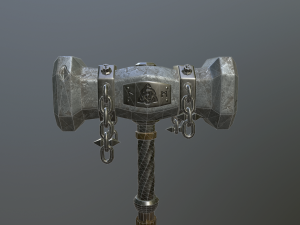 medieval ancient hammer 3D Model