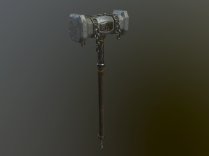 medieval ancient hammer 3D Model