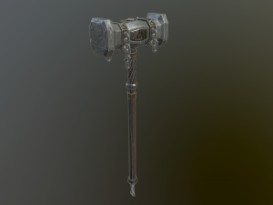 medieval ancient hammer 3D Model