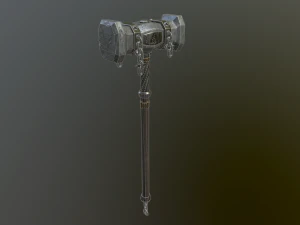 medieval ancient hammer 3D Model