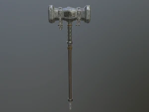 medieval ancient hammer 3D Model