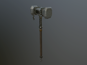 medieval ancient hammer 3D Model