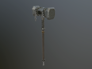 medieval ancient hammer 3D Model