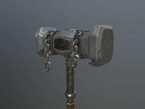 medieval ancient hammer 3D Model