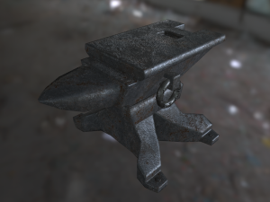medieval anvil 3D 模型