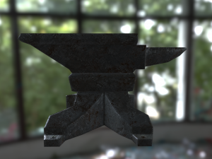 medieval anvil 3D 模型