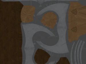 medieval battle poleaxe 3D Model