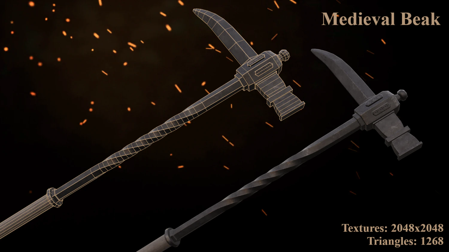 medieval beak 3D Model .c4d .max .obj .3ds .fbx .stl .blend