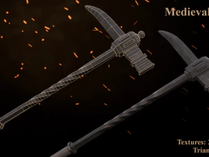 中世纪的喙 3D 模型