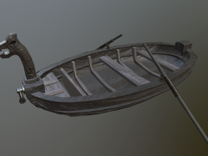 medieval boat 3D Model