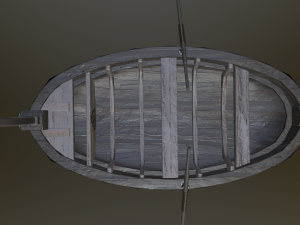 medieval boat Model 3D