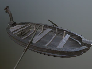 medieval boat 3D Model