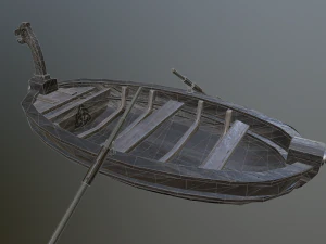 medieval boat 3D Model