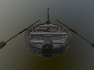 medieval boat Model 3D