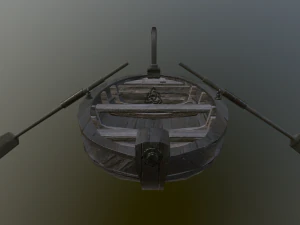medieval boat 3D Model