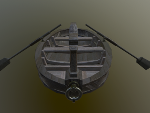medieval boat Model 3D