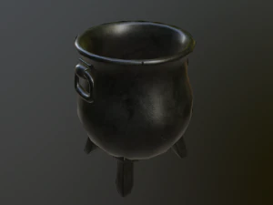 caldeira medieval Modelo 3D