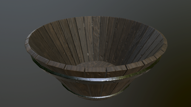 medieval bucket 3D Model .c4d .max .obj .3ds .fbx .stl .blend 