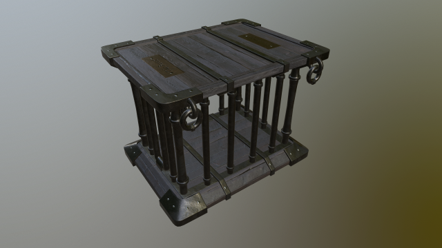 medieval cage 3D Model .c4d .max .obj .3ds .fbx .stl .blend