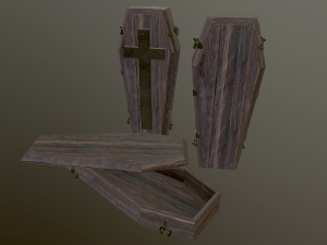 medieval coffin 3D Model