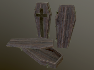 medieval coffin Modelo 3D