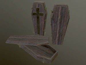 medieval coffin 3D Model