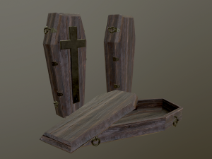 medieval coffin Modelo 3D