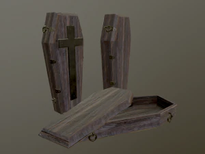 medieval coffin 3D Model