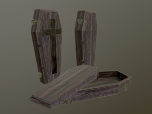 medieval coffin Modelo 3D
