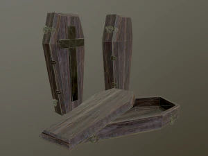 medieval coffin 3D Model