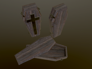 medieval coffin Modelo 3D
